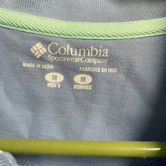 Columbia Men's Light Blue Short Sleeve Polo Shirt Size Medium NEW NWT - Picture 2 of 3